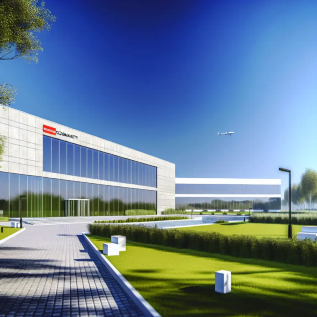 Nowoczesna siedziba Urbanfurniturepl otoczona miejską zielenią