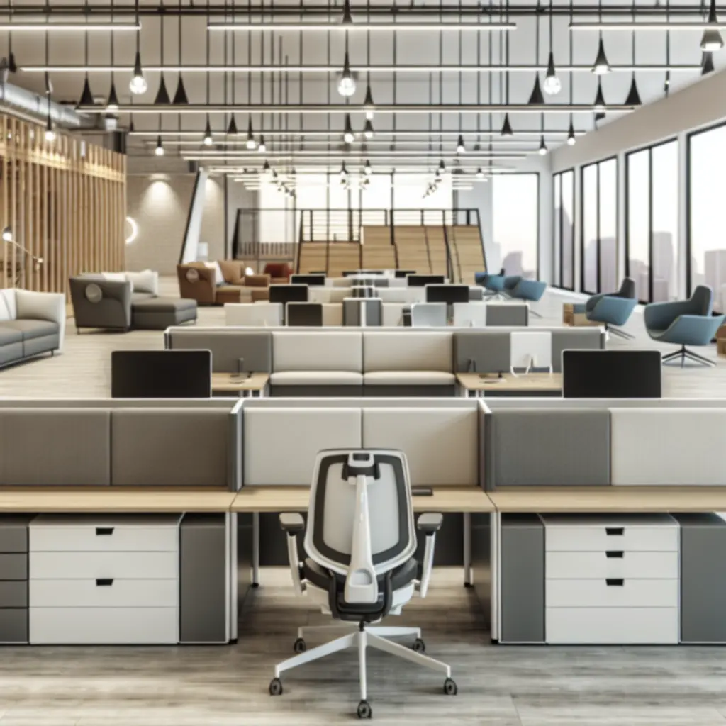 Nowoczesne meble biurowe Urbanfurniturepl w przestrzeni komercyjnej